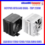 Ocypus Iota A40 BK WH Dual Fan Dot Matrix Digital Display 4 Heatpipes TDP 220W Compatible with LGA18