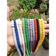 5x8 donut glassbead pearl