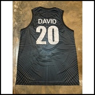☬ ❧ ◙ PBA RETRO JERSEY | POWERADE TIGERS DAVID #20 JERSEY | FULL SUBLIMATION