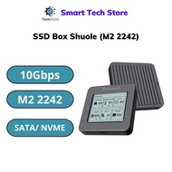 SSD Box Shuole 2230/2242 M.2 NVME/NGFF with LCD screen (supports M2 2230 / 2242 | NVME | Up to 2TB |