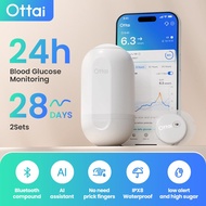 ottai 2 CGM System Glucose Linx Sensor 24h Real Time Monitoring Tester Diabetes Suger Sensor Continu