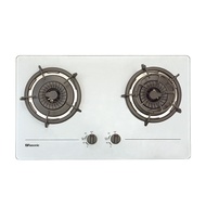 RASONIC RG-233GS-TG 不锈鋼鋼化玻璃雙頭嵌入式煮食爐(煤氣)(預計7個工作天內發貨) 體積：854x540x213