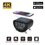 WiFi Clock Camera Multifunctional 5-in-1 4K UHD Remote Viewing Motion Cam Detection for Home