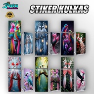 KUL 5-BIRD FRIDGE STICKER ANIMAL FRIDGE STICKER/ 1 DOOR FRIDGE STICKER 2 DOOR FRIDGE LATEST MOTIF FR