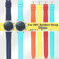 20mm Watch Strap for IWC PILOT'S WATCHES PORTUGIESER Series Fluorine Rubber Watch Band Stainless Ste