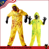 Kids Biohazard & Hazmat Costume | Spooky Quarantine Jumpsuit Outfit for Halloween