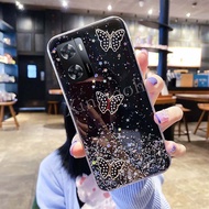 Ốp điện thoại cho OPPO A57 A57S 4G 5G Bướm Mềm Trong Suốt Bling Long Lanh Oppo A57S