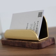 【手工質感小物】胡桃木+黃銅/名片座/手機架