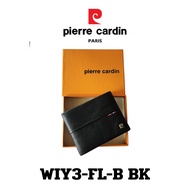 Pierre Cardin (ปีแอร์ การ์แดง) กระเป๋าธนบัตร กระเป๋าสตางค์เล็ก  กระเป๋าสตางค์ผู้ชาย กระเป๋าหนัง กระเป๋าหนังแท้ รุ่น WIY3-FL-B พร้อมส่ง ราคาพิเศษ