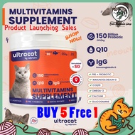 SG Made ULTRACAT Multivitamins With Pre+Probiotic,IgG,Q10 by Vetpharm SG Chicken Organic Base(Better than Bitacat)