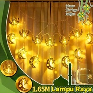 2026 Hari Raya LED Lights String Moon Star Festival Decoration lampu LED bertemakan Raya