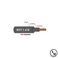Woww สุดคุ้ม สายไฟ NYY 1x16 yazaki (สายสั่งตัด) ราคาโปร อุปกรณ์ สาย ไฟ อุปกรณ์สายไฟรถ