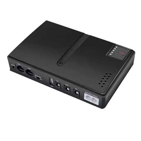 DC1018L Mini Portable UPS Battery Backup 5V 9V 12V Power Supply UPS Backup Battery for WiFi Camera R