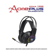 (AONE PLUS SS2) MARVO SCORPION HG8935 STEREO GAMING HEADSET (USB PLUG FOR AUDIO & BACKLIGHT)