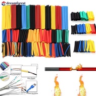 DREAMFOREST 127-328Pcs Heat-shrink Tubing Thermoresistant Tube 2:1 Heat Shrink Wrapping Kit Electric