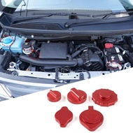 For Honda N-BOX JF3 JF4 2017-2021 Aluminum Alloy  Car Engine Tank Cover liquid Oil Cover Trim Sticke
