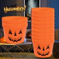 4Pcs Halloween Pumpkin Bucket - Halloween Party Decor Bag - Kids Trick or Treat Candy Bucket - with 