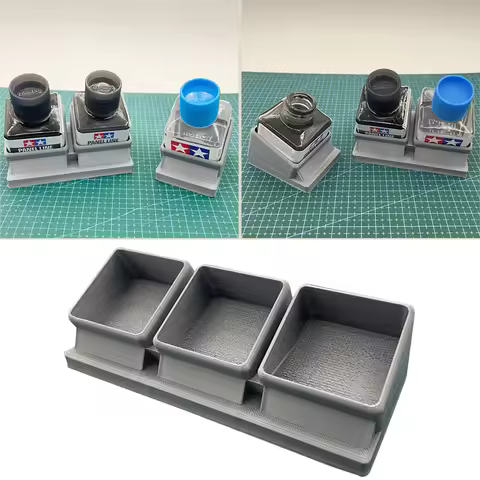 For Tamiya Plastic Cement Glue Pot Bottle Holder Extra Thin Model Kit Organizer Panel Line Bottle St