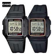 Velashop นาฬิกาข้อมือผู้ชายคาสิโอ ดิจิตอล Casio Digital สีดำ สายเรซิน รุ่น F-201WA-1ADF, F-201WA-1A, F-201WA, F-201, F201, F-201WA-9ADF, F-201WA-9A