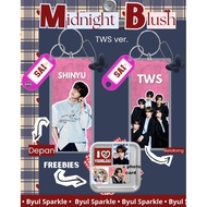 Midnight Blush Keychain TWS VER + Fandom Name + Butterfly Charm