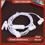 1.2m PTT Mic Earpiece for Walkie Talkie 2 Pin Dual Earphone Earpiece Replacement Portable for BAOFEN