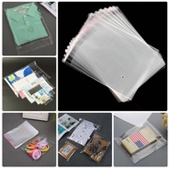 (50pcs)OPP Self Adhesive Plastic Bag Transparent OPP Plastic Bag with Tape Packaging Bag