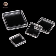ABongBang 10PCS Square Clear Plastic Protector Containers Case For Token Board Game Holder Boxes Car