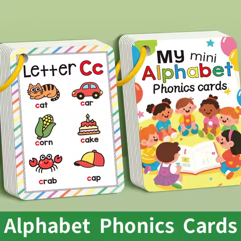 Alphabet Phonics Flash Cards for Toddlers Kids - English Letter Learning Educational Toys Preschool 