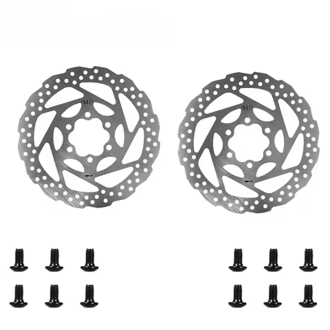 1/2/4/6PC 140MM Brake Disc Stainless Steels Brake Disc Roter Parts For KUGOO KIRIN KuKirin G2 Master