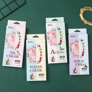 12Pcs/set Colored Pigment Set 9ml Acrylic, Gouache, Watercolor, and Oil Painting Pigments Art Statio