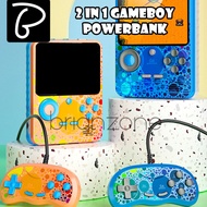 2 in 1 Retro Mini Gameboy Powerbank 6000mah [666 Games] Game Console Multiplayer FC emulator super m