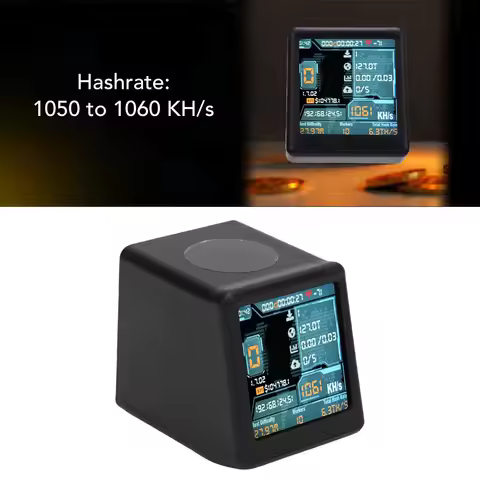 Bitcoin Miner Bitcoin Lottery Miner 1060KH/s Hashrate USB BTC Miner Machine with 1.54 Inch Display f