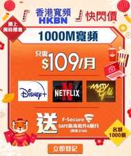 香港寬頻 /流動通訊/Mytv super/Netflix/Disney+
