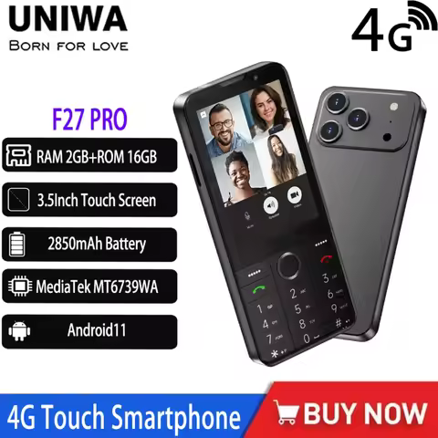 NEW UNIWA F27 PRO 4G 3.5Inch LTE Touch Screen Smartphone Android11 2GB+16GB Mobile Phone Google Stor