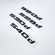 Old Glossy Black Number Letters 520d 525d 528d 530d 535d 540d Emblem Sticker For BMW 5 Series E39 E6