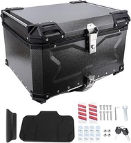 Torvex Top Case, Motorcycle Trunk Top Box Helmet Storage Compatible with 85L Aluminum Alloy Quick Re