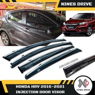HONDA HRV 2014 - 2021 INJECTION CHROME DOOR VISOR - NO WORD LOGO 2015 2016 2017 2018 2019 2020