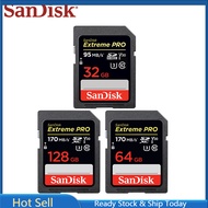 【คุณภาพสูง】การ์ดหน่วยความจํา SD Card 256GB 128GB 32GB 64GB Max 95MB / s SD Card Class 10 U3 สําหรับกล้องเมมโมรี่การ์ด