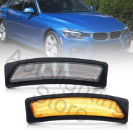 For BMW 3 4 Series F30 F31 LCI 320i 4 420i 428i 435i 440i M Sport 16-18 2X Clear Lens Fender Side Ma