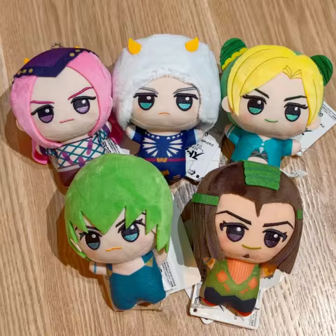 Banpresto Jojo Bizarre Adventure Stone Ocean Plush Keychain Cute Kujo Jolyne Soft Stuffed Pendant Fo