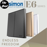 Simon E6 Switches & Socket Outlet Modern Design Switches