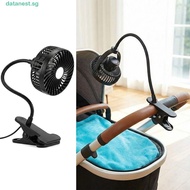 DATANEST​ Small Desk Fan, Rotatable High Wind Personal Table Fan, Table Fan Sturdy Clamp Durable Por