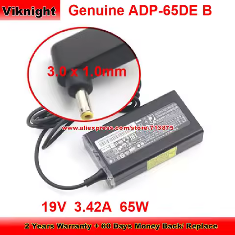 Genuine PA-1650-86 ADP-65DE B AC Adapter ADP-65WH B 19V 3.42A 65W ADP-65MH B for ACER SF314 W700 C72