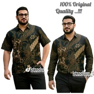 KEMEJA Men's Batik Shirt Jumbo Big Size Size 6XL-10XL istashopp Work Shirt | Office Shirt