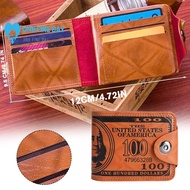 Men's Wallet Us Dollar Bill Bifold Wallet With Magnetic Buckle For Men E4n9