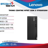 DESKTOP LENOVO THINK CENTRE M70T GEN 3 11T6S01200 (I7-12700 / 8GB + 3S / 512GB SSD + 2S / INTEL UHD 