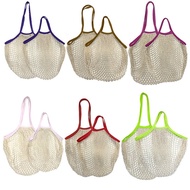 Contrast Color Portable Mesh Bag Mesh Bag Shopping Mesh Bag Daily Environmental Protection Bag Kitch