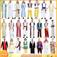 Disney Aladdin Costume Kids Boy Arabian Prince Cosplay Clothes Terno For Men Halloween Party  Outfit