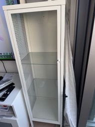IKEA DETOLF 展示櫃 白色 玻璃門