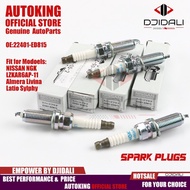 NISSAN NGK LZKAR6AP-11 Iridium Spark Plugs for Almera Livina Latio Sylphy 22401-ED815